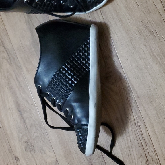 Leather wedge sneakers - Picture 2 of 3